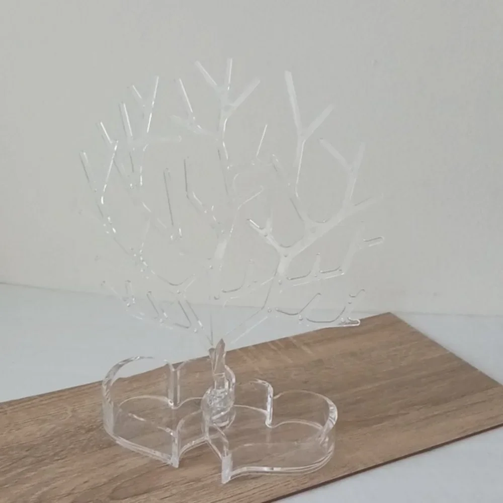 Jewelry Tree Tray Clear for rings, earrings, bracelets, necklaces & small items